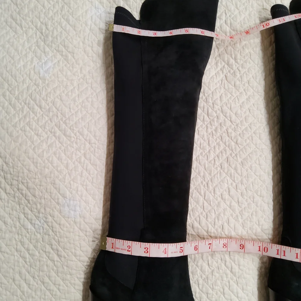 Animale Black Suede Over the Knee Boots